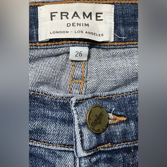 FRAME DENIM LE HIGH STRAIGHT SZ 26 - Picture 3 of 10